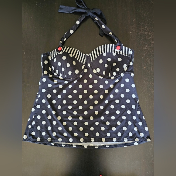 Cole of California Polka Dot 2 piece tankini! - Picture 2 of 10